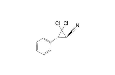 (1R,3R)-2,2-dichloro-3-phenylcyclopropanecarbonitrile