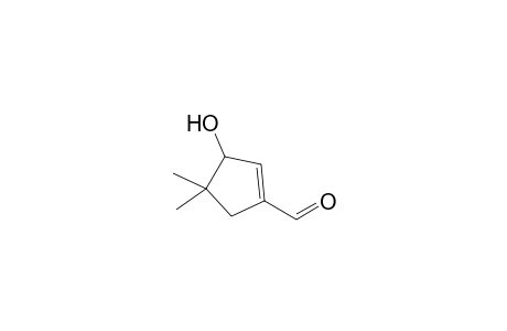 3-Hydroxy-4,4-dimethylcyclopentene-1-carboxaldehyde