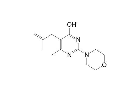 6-methyl-5-(2-methylallyl)-2-morpholino-4-pyrimidinol