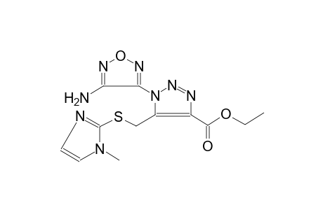 1H-1,2,3-triazole-4-carboxylic acid, 1-(4-amino-1,2,5-oxadiazol-3-yl)-5-[[(1-methyl-1H-imidazol-2-yl)thio]methyl]-, ethyl ester
