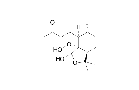 3,3,6-trimethyl-7-(3-oxobutyl)-7a-peroxycyclohexa[c]tetrahydrofuran-1-ol