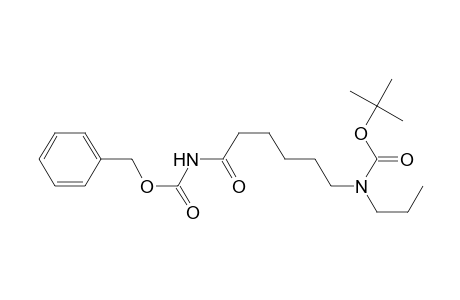 N-(benzyloxycarbonyl-1'-ethyl)-6-[(t-butoxycarbonyl){N-methyl}amino]hexanamide