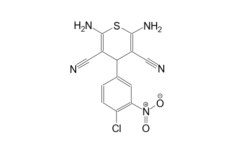 4H-thiopyran-3,5-dicarbonitrile, 2,6-diamino-4-(4-chloro-3-nitrophenyl)-