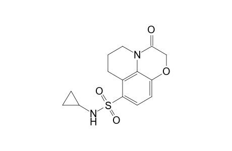 5H-[1,4]Oxazino[2,3,4-ij]quinoline-8-sulfonamide, N-cyclopropyl-2,3,6,7-tetrahydro-3-oxo-