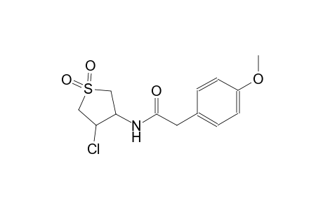 benzeneacetamide, N-(4-chlorotetrahydro-1,1-dioxido-3-thienyl)-4-methoxy-