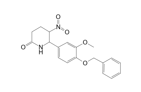 Piperidin-2-one, 6-(4-benzyloxy-3-methoxyphenyl)-5-nitro-