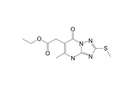 6-ETHOXYCARBONYLMETHYL-7-METHYL-2-METHYLTHIO-1,2,4-TRIAZOLO-[1,5-A]-PYRIMIDIN-5(8H)-ONE