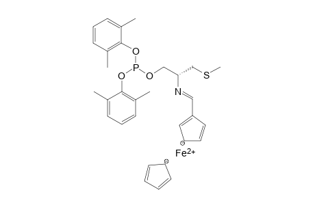 Bis(2,6-dimethylphenyl) (2R)-2-(Ferrocenylideneamino)-3-(methylthio) propyl Phosphite