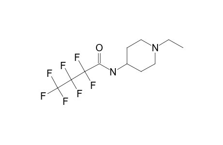 1-Ethyl-4-piperidinamine, N-heptafluorobutyryl-