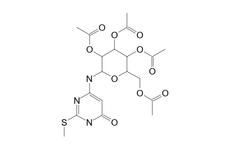 1,6-DIHYDRO-4-BETA-D-(2',3',4',6'-TETRA-O-ACETYL)-GLUCOPYRANOSYLAMINO-2-METHYLTHIO-6-OXOPYRIMIDINE