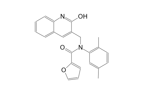 N-(2,5-dimethylphenyl)-N-[(2-hydroxy-3-quinolinyl)methyl]-2-furamide