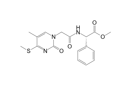 N-{[5-Methyl-4-(methylsulfanyl)-2-oxopyrimidin-1(2H)-yl]acetyl}-L-phenylglycine Methyl Ester
