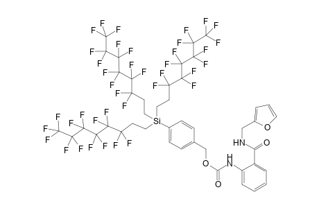 (4-{Tris[2-(perfluorohexyl)ethyl]silyl}benzyl) 2-{[(Furfuryl)amino]carbonyl}phenylcarbamate