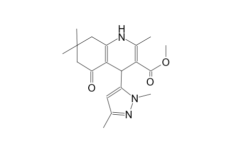 methyl 4-(1,3-dimethyl-1H-pyrazol-5-yl)-2,7,7-trimethyl-5-oxo-1,4,5,6,7,8-hexahydro-3-quinolinecarboxylate