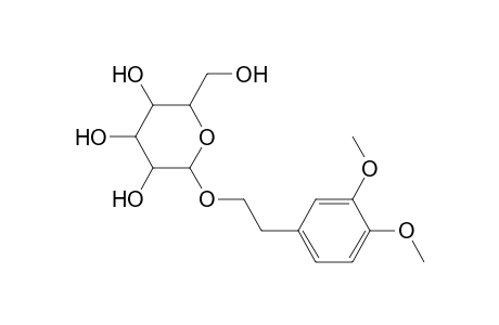 2-(3,4-Dimethoxyphenyl)ethyl .beta.-(d)-glucopyranoside