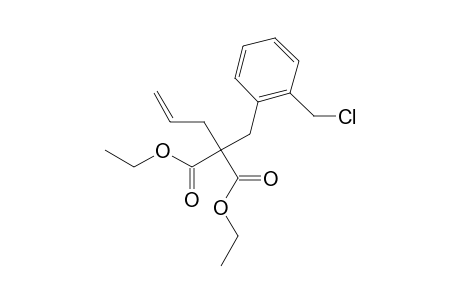 Propanedioic acid, 2-[[2-(chloromethyl)phenyl]methyl]-2-(2-propen-1-yl)-, diethyl ester