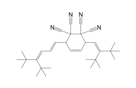 3-(2-tert-butyl-3,3-dimethyl-but-1-enyl)-6-[(1E)-4-tert-butyl-5,5-dimethyl-hexa-1,3-dienyl]cyclohex-4-ene-1,1,2,2-tetracarbonitrile