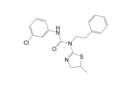 N'-(3-chlorophenyl)-N-(5-methyl-4,5-dihydro-1,3-thiazol-2-yl)-N-(2-phenylethyl)urea