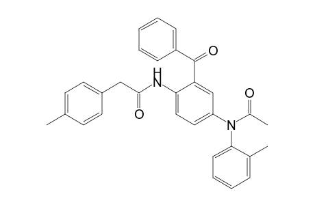 N-{2'-Benzoyl-4'-[(2"-tolyl)acetylamino]phenyl}-4-tolylacetamide