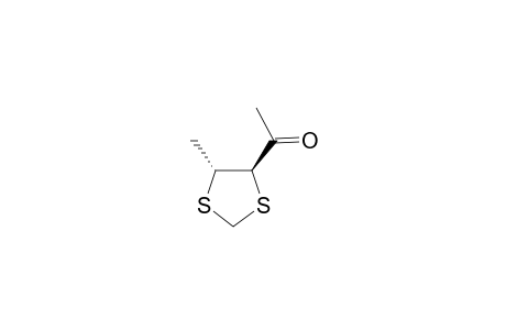 trans-1-(5-Methyl-1,3-dithiolan-4-yl)-ethanone