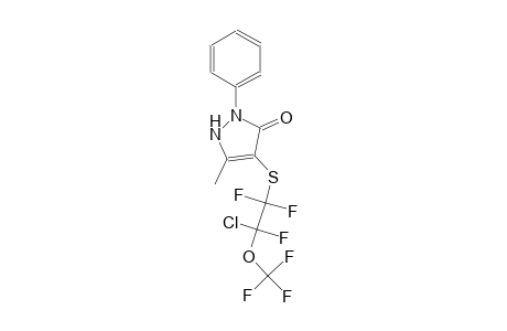 4-{[2-chloro-1,1,2-trifluoro-2-(trifluoromethoxy)ethyl]sulfanyl}-5-methyl-2-phenyl-1,2-dihydro-3H-pyrazol-3-one