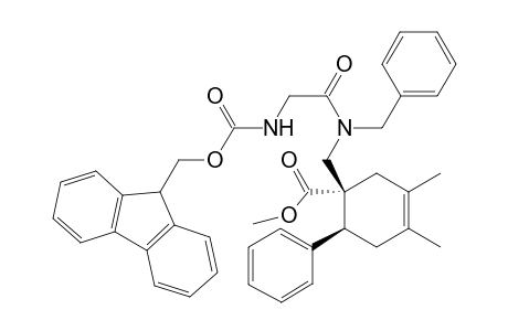 Methyl 1-{[benzyl-(2'-(9H-fluoren-9"-ylmethoxy)carbonyl]aminoacetyl]aminomethyl]-3,4-dimethyl-6-phenylcyclohex-3-ene-1-carboxylate