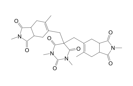 5,5-Bis-(2,6-dimethyl-1,3-dioxo-2,3,3a,4,7,7a-hexahydro-1H-isoindol-5-ylmethyl)-1,3-dimethylpyrimidine-2,4,6-trione