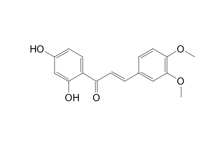 1-(2, 4-Dihydroxy-phenyl)-3-(3,4-dimethoxyphenyl)-propene-l-one