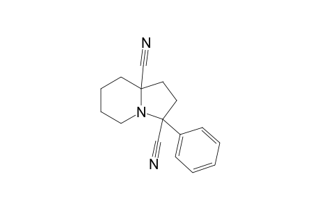 3-Phenyloctahydroindolizine-3,8a-dicarbonitrile