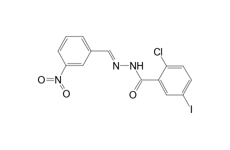2-Chloro-5-iodo-benzoic acid (3-nitro-benzylidene)-hydrazide
