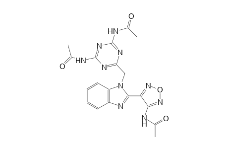 acetamide, N-[4-(acetylamino)-6-[[2-[4-(acetylamino)-1,2,5-oxadiazol-3-yl]-1H-benzimidazol-1-yl]methyl]-1,3,5-triazin-2-yl]-