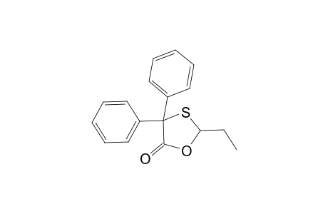 1,3-Oxathiolan-5-one, 2-ethyl-4,4-diphenyl-