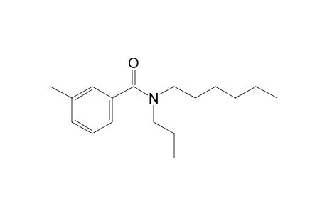 Benzamide, 3-methyl-N-propyl-N-hexyl-