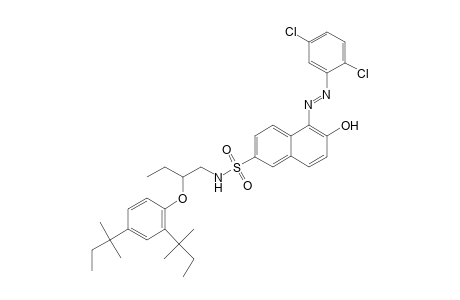 2-Naphthalenesulfonamide, N-[2-[2,4-bis(1,1-dimethylpropyl)phenoxy]butyl]-5-[2-(2,5-dichlorophenyl)diazenyl]-6-hydroxy-
