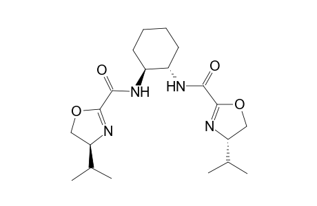 (4S)-4-isopropyl-N-[(1S,2S)-2-[[(4S)-4-isopropyl-2-oxazoline-2-carbonyl]amino]cyclohexyl]-2-oxazoline-2-carboxamide
