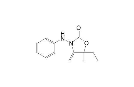 2-oxazolidinone, 5-ethyl-5-methyl-4-methylene-3-(phenylamino)-