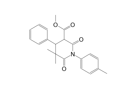 methyl 5,5-dimethyl-1-(4-methylphenyl)-2,6-dioxo-4-phenyl-3-piperidinecarboxylate