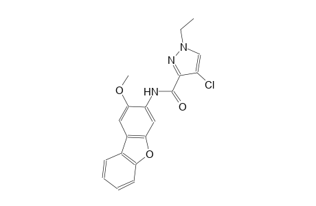 4-chloro-1-ethyl-N-(2-methoxydibenzo[b,d]furan-3-yl)-1H-pyrazole-3-carboxamide