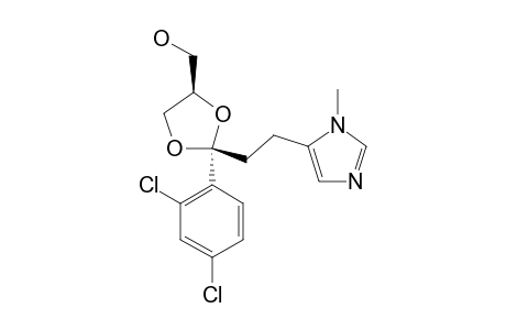 CIS-(2-(2,4-DICHLOROPHENYL)-2-[2-(1-METHYL-5-IMIDAZOLYL)-ETHYL]-4-HYDROXYMETHYL)-1,3-DIOXOLANE