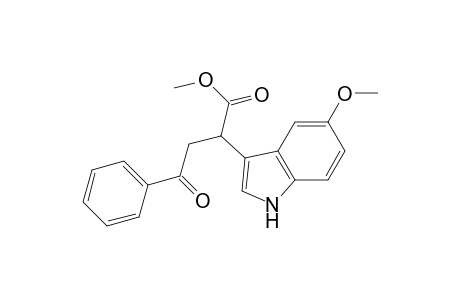 Methyl 2-(5-methoxy-1H-indol-3-yl)-4-oxo-4-phenylbutanoate