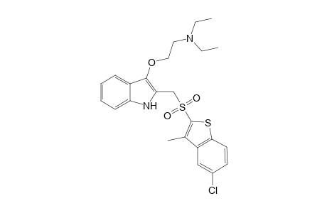 2-[(5''-Chloro-3''-methylbenzo[b]thiophen-2''-yl)sulfonylmethyl]-3-(2-(N,N-diethylamino)ethoxy)-indole