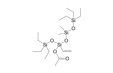 3-acetoxy-1,1,1,7,7,7-hexaethyl-5,5-dimethyl-3-vinyltetrasiloxane