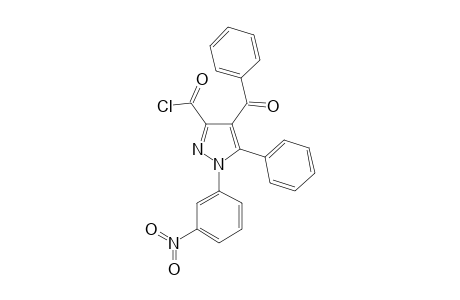 4-BENZOYL-1-(3-NITROPHENYL)-5-PHENYL-1H-PYRAZOLE-3-CARBONYL-CHLORIDE