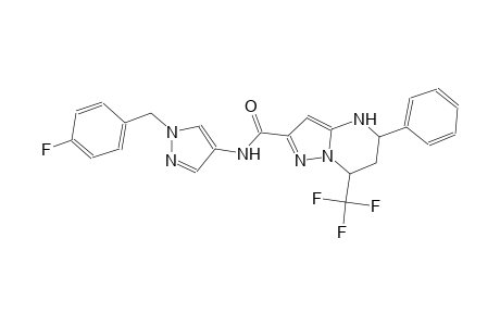 N-[1-(4-fluorobenzyl)-1H-pyrazol-4-yl]-5-phenyl-7-(trifluoromethyl)-4,5,6,7-tetrahydropyrazolo[1,5-a]pyrimidine-2-carboxamide