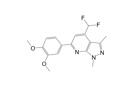 4-(difluoromethyl)-6-(3,4-dimethoxyphenyl)-1,3-dimethyl-1H-pyrazolo[3,4-b]pyridine