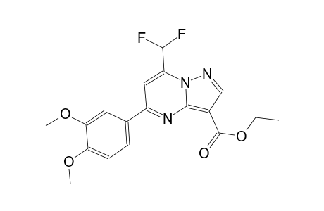 ethyl 7-(difluoromethyl)-5-(3,4-dimethoxyphenyl)pyrazolo[1,5-a]pyrimidine-3-carboxylate