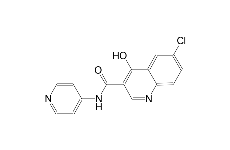 3-quinolinecarboxamide, 6-chloro-4-hydroxy-N-(4-pyridinyl)-