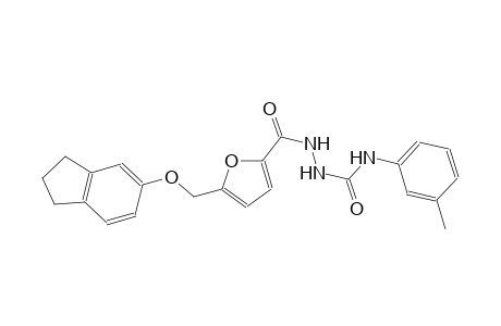2-{5-[(2,3-dihydro-1H-inden-5-yloxy)methyl]-2-furoyl}-N-(3-methylphenyl)hydrazinecarboxamide