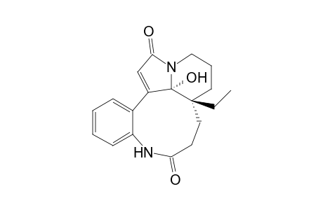 8a-ethyl-7,8,8a,10,11,12a-hexahydro-12a-hydroxyindolizino(8,1-ef)(1)benzazonine-6,13-(5H,9H)-dione