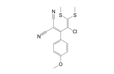 2-[2-chloro-1-(4-methoxyphenyl)-3,3-bis(methylthio)prop-2-enylidene]malononitrile
